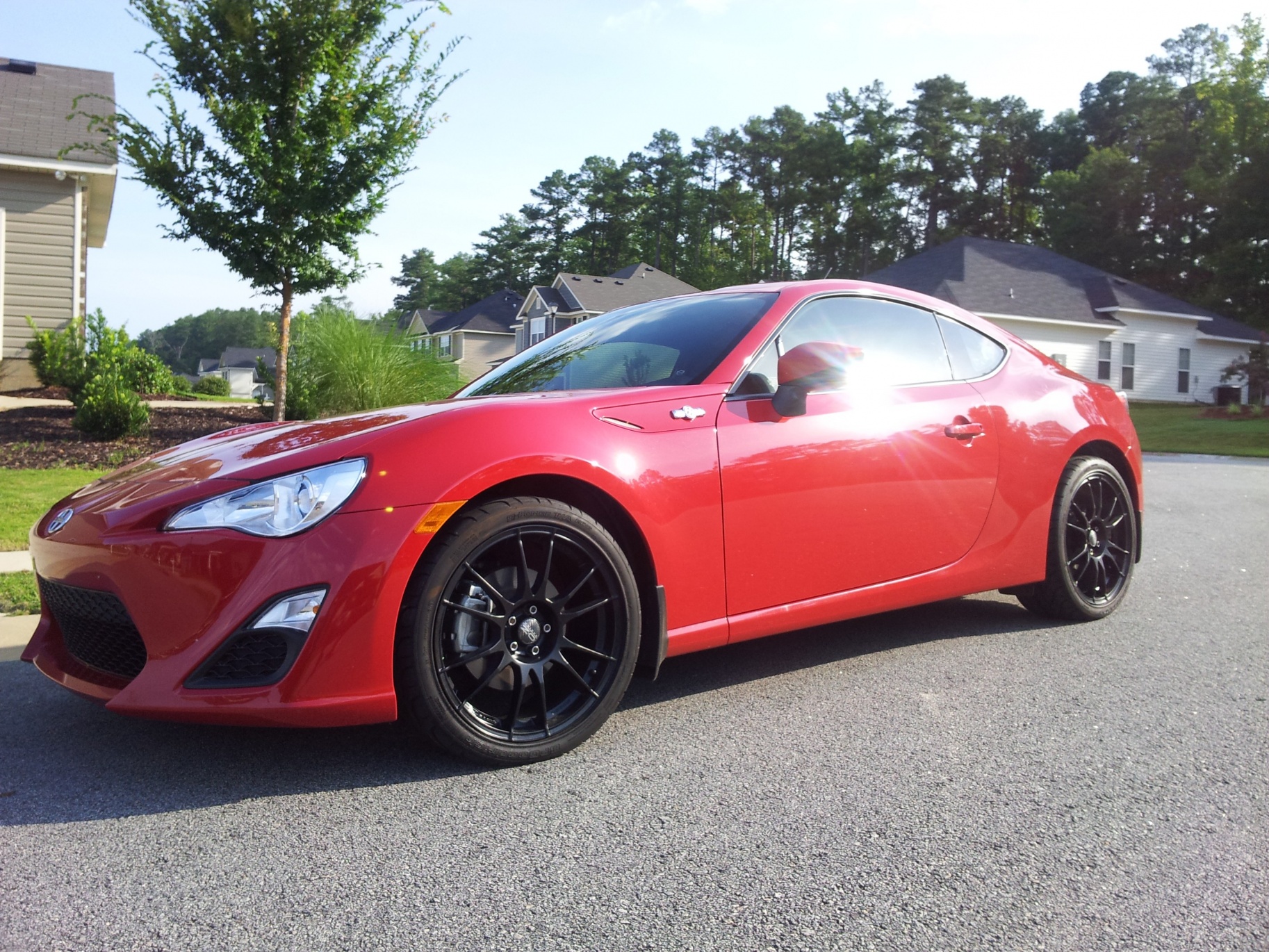 photo 1 Scion FR-S custom wheels OZ Ultraleggera 18x8.0, ET +48, tire size 245/35 R18. x ET 