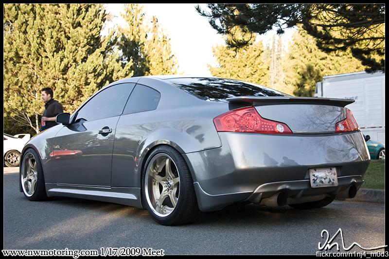 photo 2 Infiniti G35 custom wheels Rays Engineering Volk Racing SF-Challenge 19x9.5, ET +15, tire size 255/35 R19. 19x10.5 ET+23 285/35 R19