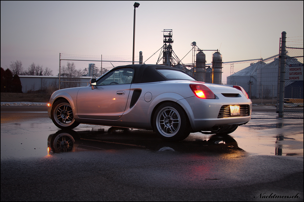 photo 3 Toyota MR2 Spyder custom wheels Enkei RPF1 16x8.0, ET +38, tire size 205/45 R16. x ET 215/45 R