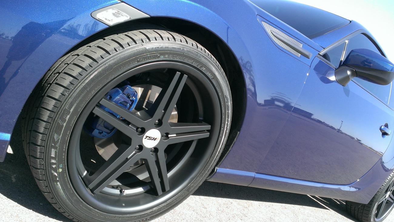 photo 1 Subaru BRZ custom wheels TSW Mirabeau 18x8.0, ET +35, tire size 235/40 R18. x ET 