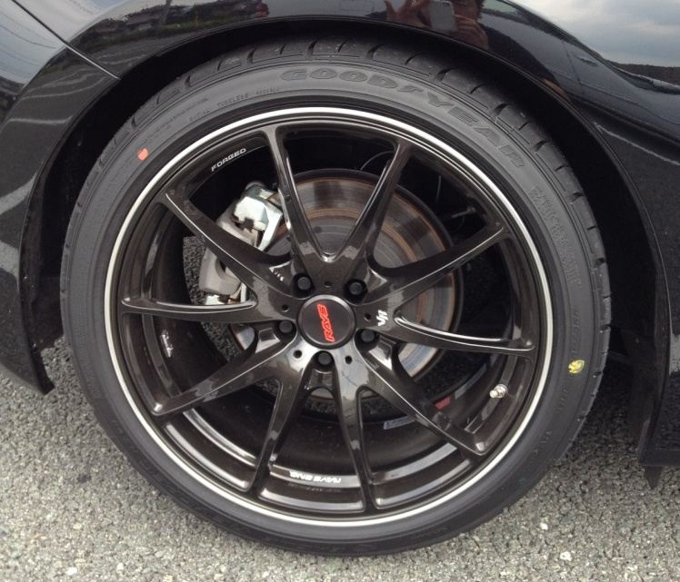 photo 1 Scion FR-S custom wheels Volk Racing G25 18x8.0, ET +45, tire size 225/40 R18. 18x8.5 ET+44