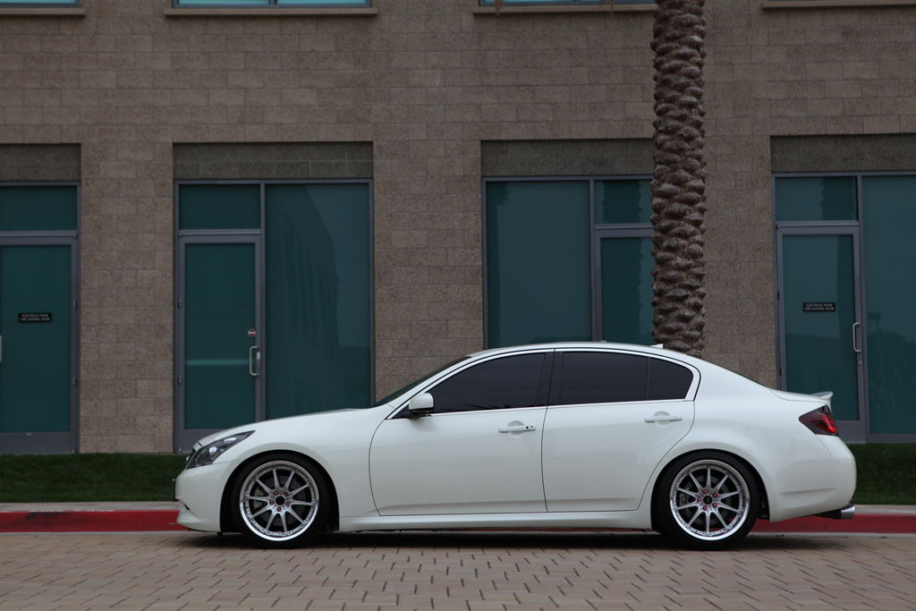 photo 1 Infiniti G35 custom wheels Rays Engineering Volk Racing GT-F 19x9.5, ET +17, tire size 225/40 R19. 19x10.5 ET+24 245/40 R19