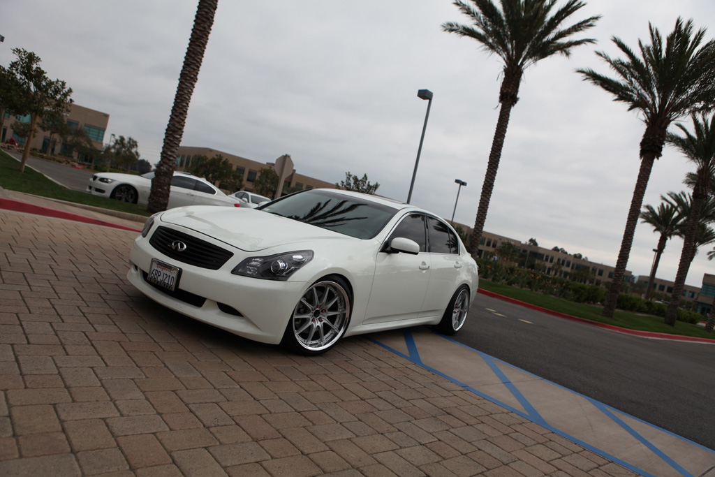 photo 5 Infiniti G35 custom wheels Rays Engineering Volk Racing GT-F 19x9.5, ET +17, tire size 225/40 R19. 19x10.5 ET+24 245/40 R19