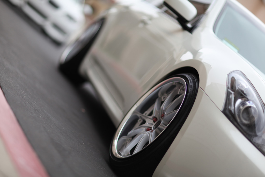photo 10 Infiniti G35 custom wheels Rays Engineering Volk Racing GT-F 19x9.5, ET +17, tire size 225/40 R19. 19x10.5 ET+24 245/40 R19