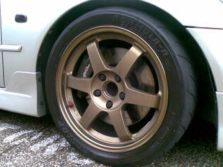 photo 2 Lexus IS 300 custom wheels Volk TE37 17x7.5, ET +30, tire size 235/40 R17. 17x8.5 ET+40 245/40 R17