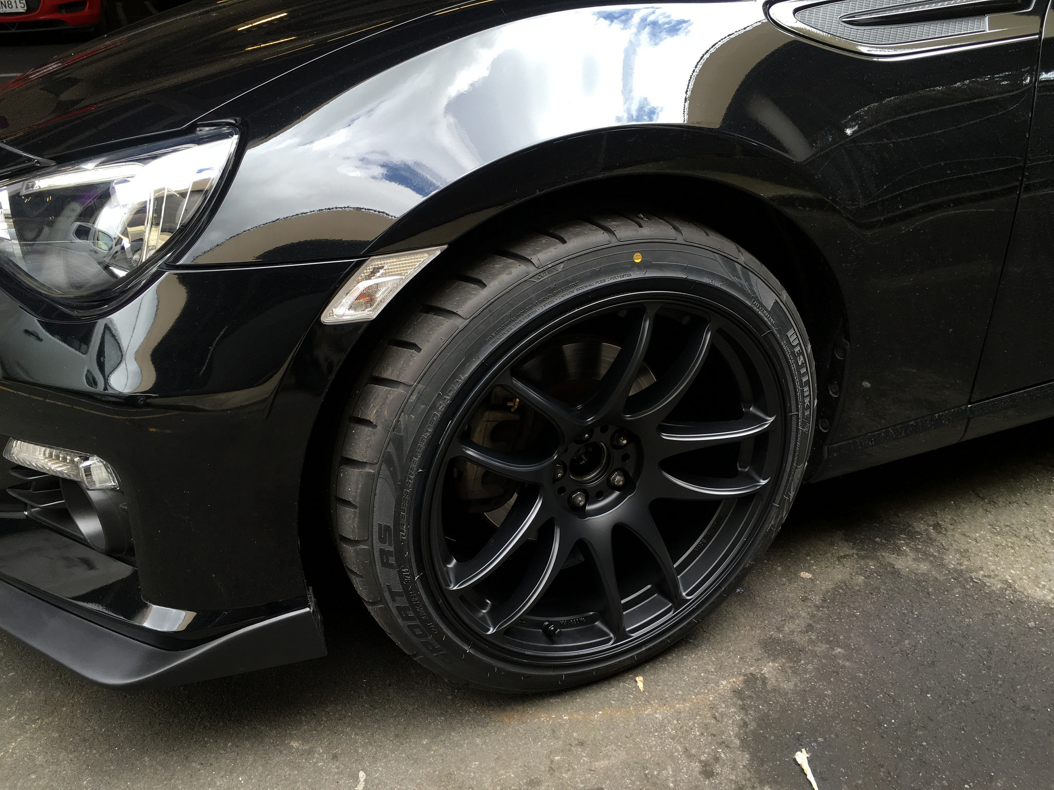 photo 1 Subaru BRZ custom wheels Work Kiwami 18x9.5, ET +38, tire size 235/40 R18. x ET 