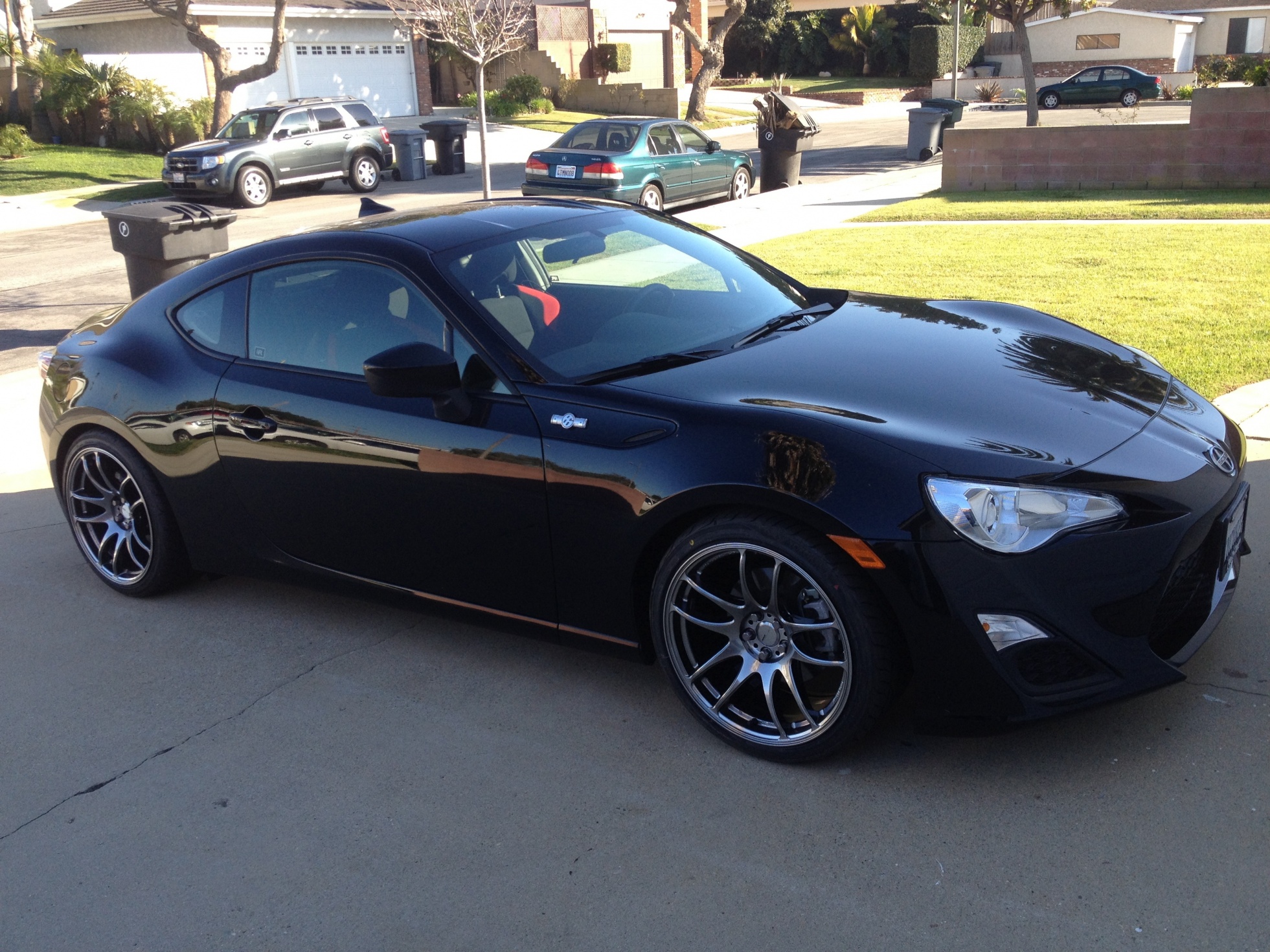 photo 1 Scion FR-S custom wheels Work Kiwami 18x9.5, ET +38, tire size 245/35 R18. x ET 