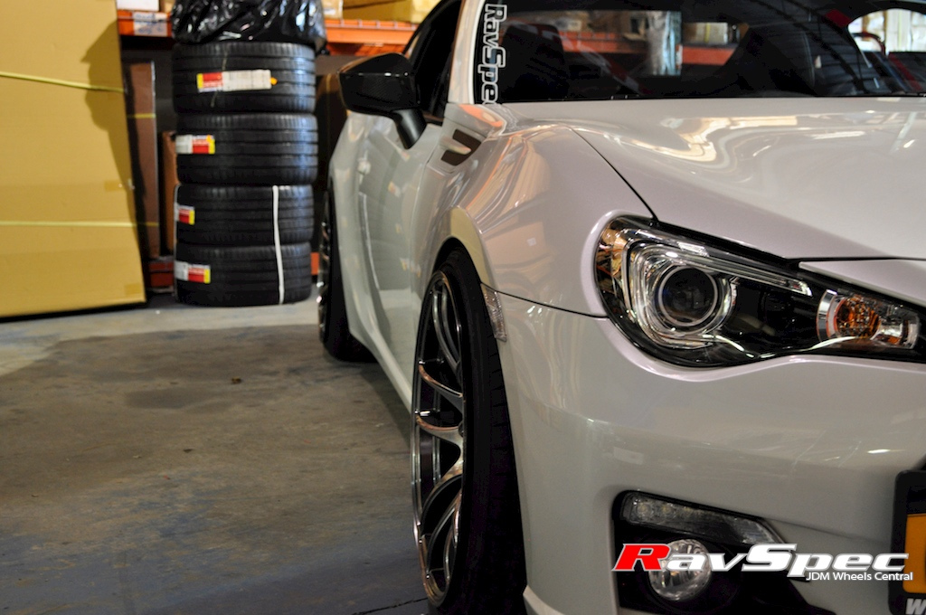 photo 5 Scion FR-S custom wheels Work Kiwami 19x10.5, ET +32, tire size 235/30 R19. x ET 