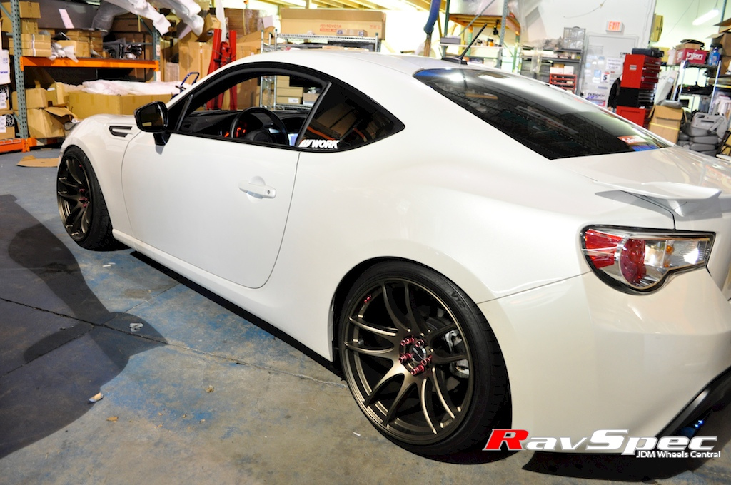 photo 6 Scion FR-S custom wheels Work Kiwami 19x10.5, ET +32, tire size 235/30 R19. x ET 