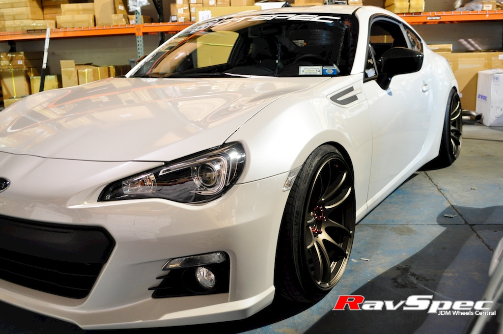 photo 1 Scion FR-S custom wheels Work Kiwami 19x10.5, ET +32, tire size 235/30 R19. x ET 