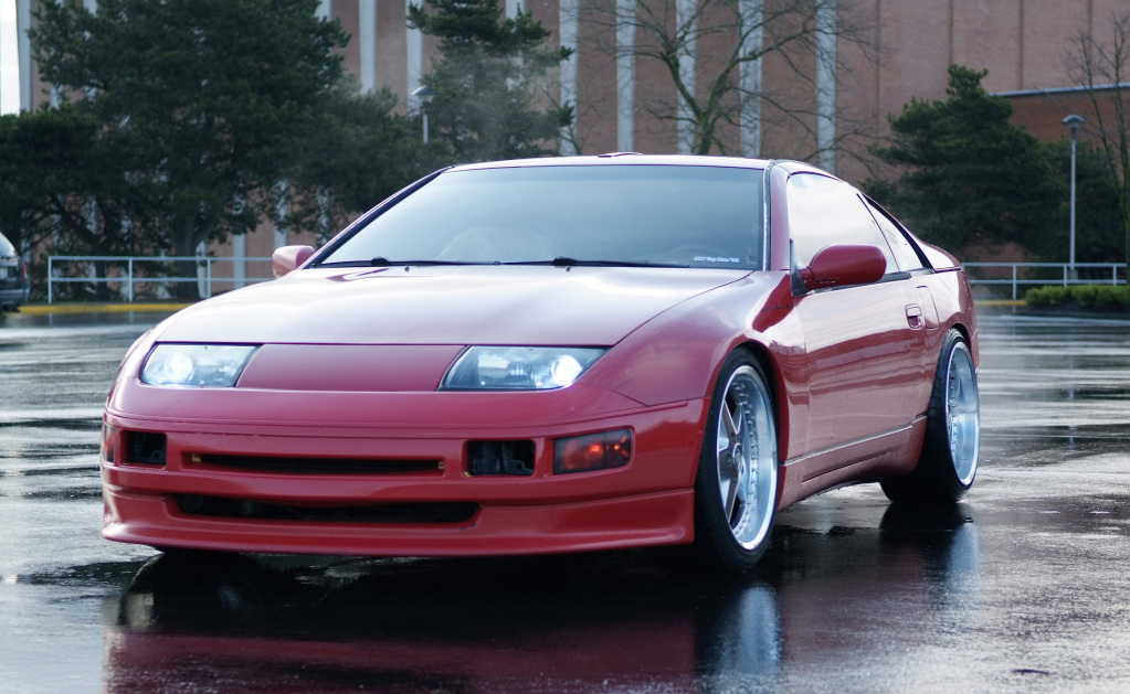 photo 1 Nissan 300ZX 2-seat custom wheels WORK Equip 18x9.0, ET +20, tire size 235/40 R18. 18x10.0 ET+22 275/35 R18