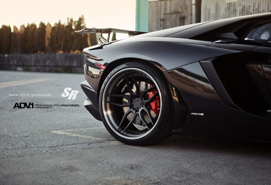 photo 8 Lamborghini Aventador custom wheels ADV.1 005TSSL 21x9.5, ET , tire size X R21. 22x12.5 ET 