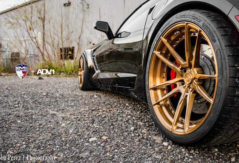 photo 4 Chevrolet Corvette Stingray custom wheels ADV.1 5.2 MV2 CS 19x10.5, ET , tire size X R19. 20x12.0 ET