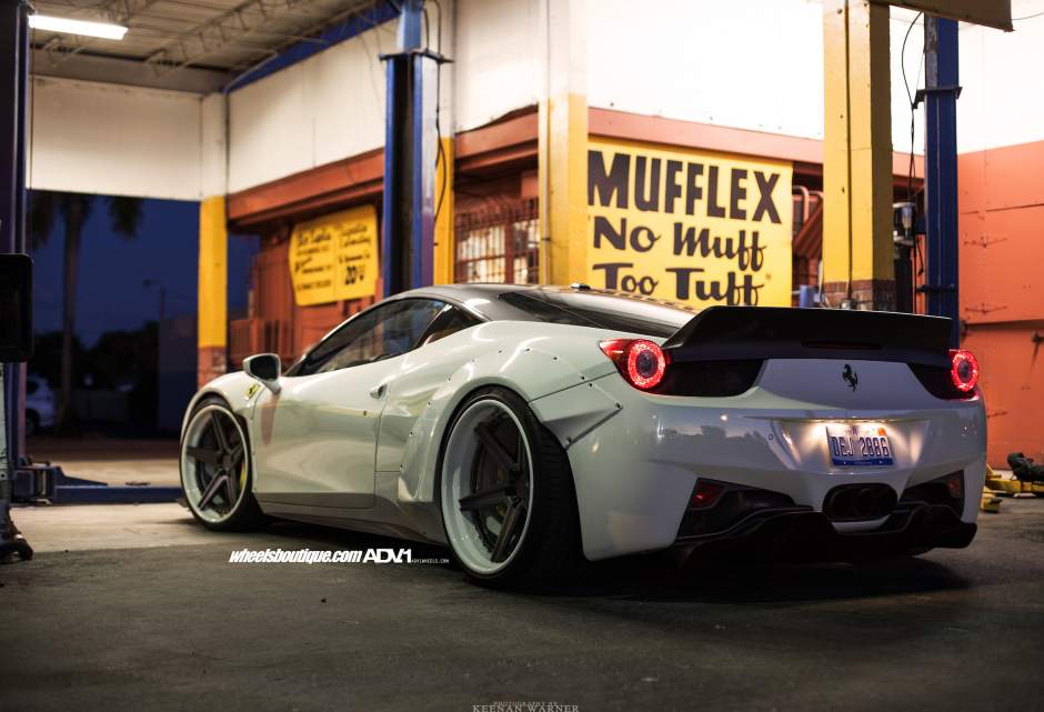 photo 7 Ferrari 458 Italia custom wheels ADV.1 5 Track Spec SL 21x9.5, ET , tire size X R21. 22x13.0 ET 