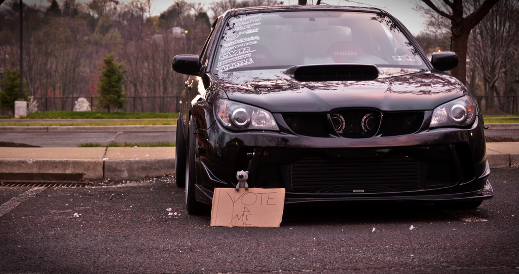 photo 3 Subaru Impreza WRX STi custom wheels Rays Engineering Volk Racing TE37 18x9.5, ET +22, tire size 255/35 R18. x ET