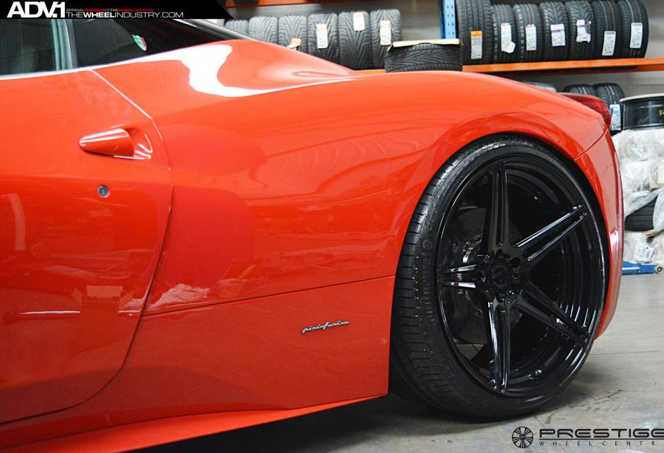photo 4 Ferrari 458 Italia custom wheels ADV.1 05 MV2 21x9.5, ET , tire size X R21. 22x12.5 ET 