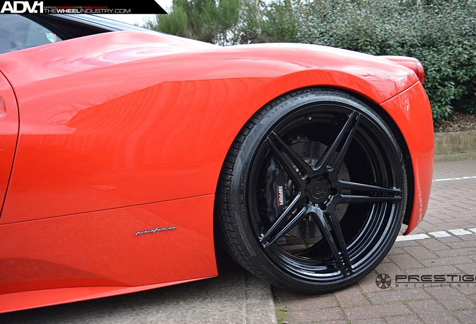 photo 6 Ferrari 458 Italia custom wheels ADV.1 05 MV2 21x9.5, ET , tire size X R21. 22x12.5 ET 