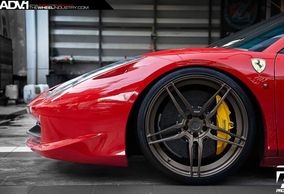 photo 5 Ferrari 458 Italia custom wheels ADV.1 05 MV1 CS 21x9.0, ET , tire size X R21. 22x12.0 ET 