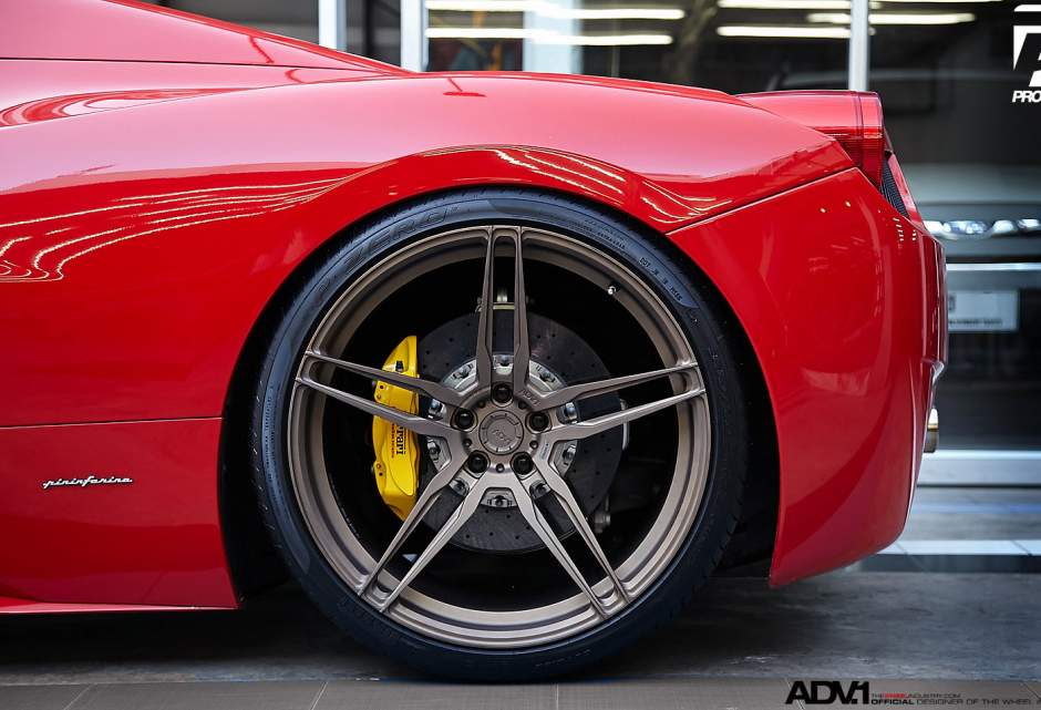 photo 1 Ferrari 458 Italia custom wheels ADV.1 05 MV1 CS 21x9.0, ET , tire size X R21. 22x12.0 ET 
