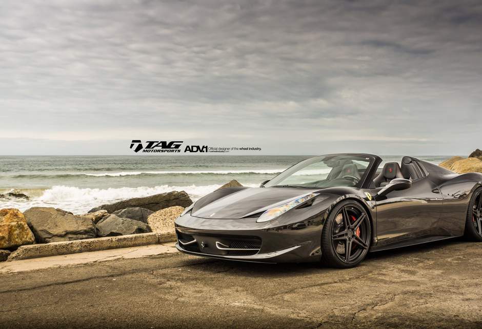 photo 2 Ferrari 458 Italia custom wheels ADV.1 05 MV2 SL 21x9.5, ET , tire size X R21. 22x12.5 ET 