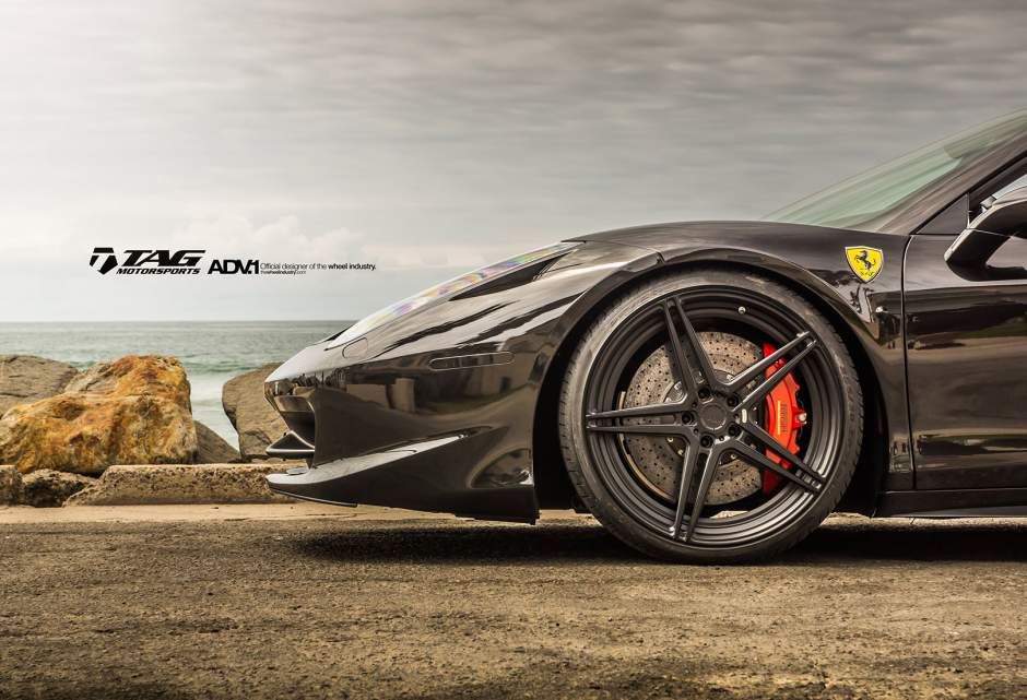 photo 1 Ferrari 458 Italia custom wheels ADV.1 05 MV2 SL 21x9.5, ET , tire size X R21. 22x12.5 ET 