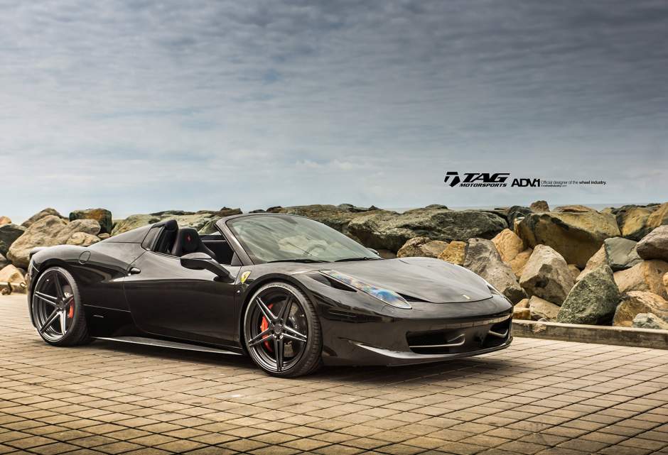 photo 3 Ferrari 458 Italia custom wheels ADV.1 05 MV2 SL 21x9.5, ET , tire size X R21. 22x12.5 ET 