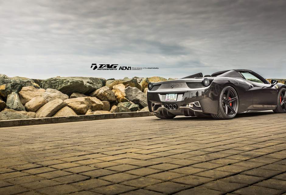 photo 6 Ferrari 458 Italia custom wheels ADV.1 05 MV2 SL 21x9.5, ET , tire size X R21. 22x12.5 ET 