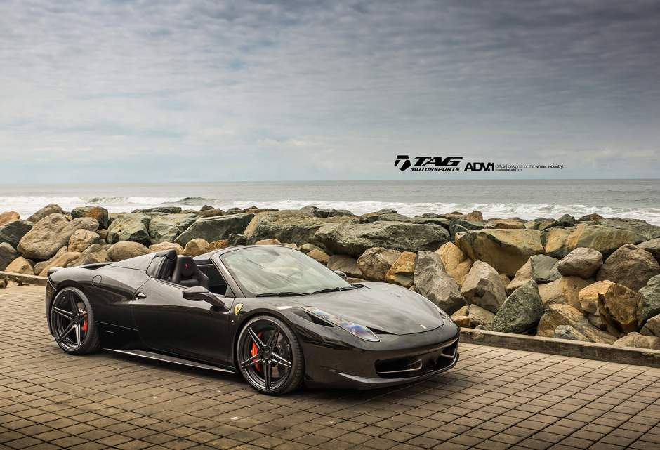 photo 8 Ferrari 458 Italia custom wheels ADV.1 05 MV2 SL 21x9.5, ET , tire size X R21. 22x12.5 ET 