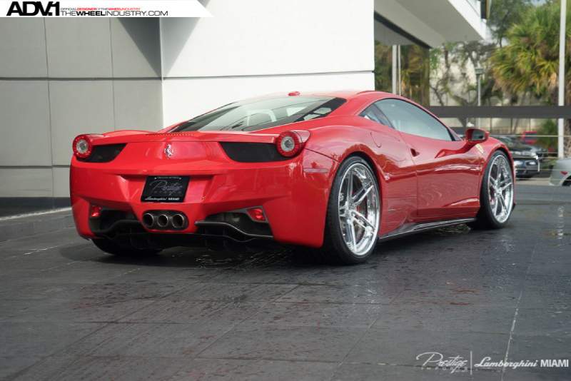 photo 2 Ferrari 458 Italia custom wheels ADV.1 05 Track Spec CS 21x9.5, ET , tire size X R21. 22x12.5 ET 