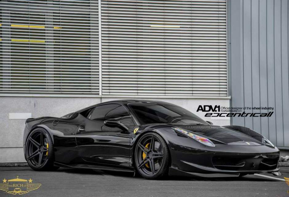photo 1 Ferrari 458 Italia custom wheels ADV.1 05MV2SL 21x9.5, ET , tire size X R21. 22x12.5 ET 