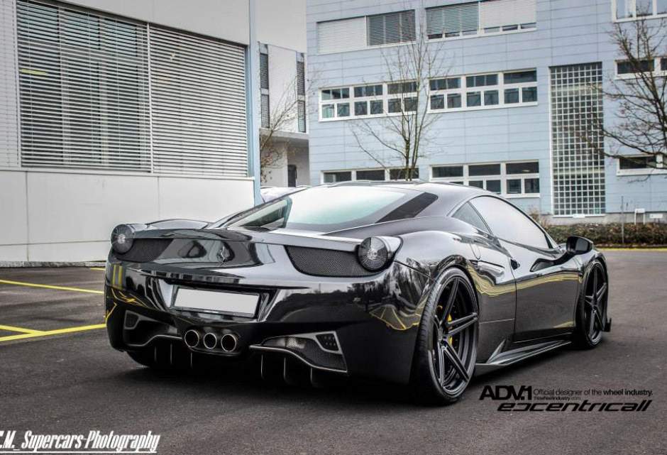 photo 4 Ferrari 458 Italia custom wheels ADV.1 05MV2SL 21x9.5, ET , tire size X R21. 22x12.5 ET 