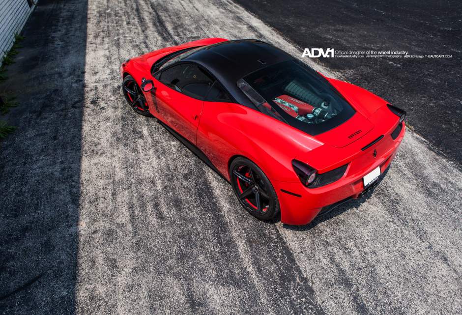 photo 7 Ferrari 458 Italia custom wheels ADV.1 5.1MV1SL 21x9.0, ET , tire size X R21. 21x12.5 ET 