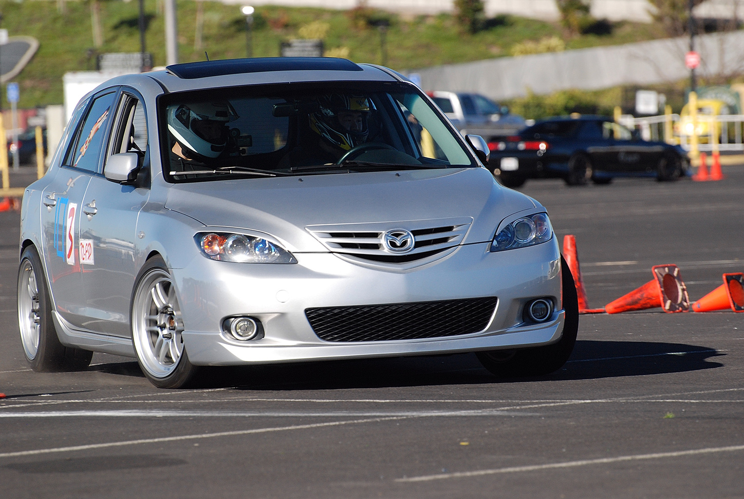 photo 4 Mazda Mazda3 custom wheels Enkei RPF1 17x9.0, ET +40, tire size 245/40 R17. 17x9.0 ET+45