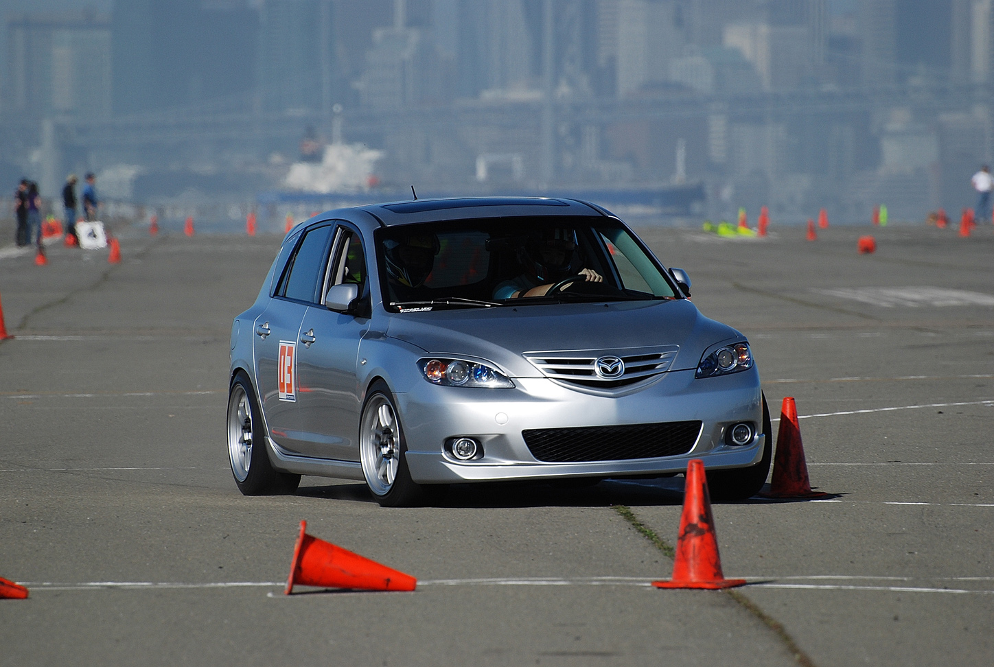 photo 6 Mazda Mazda3 custom wheels Enkei RPF1 17x9.0, ET +40, tire size 245/40 R17. 17x9.0 ET+45