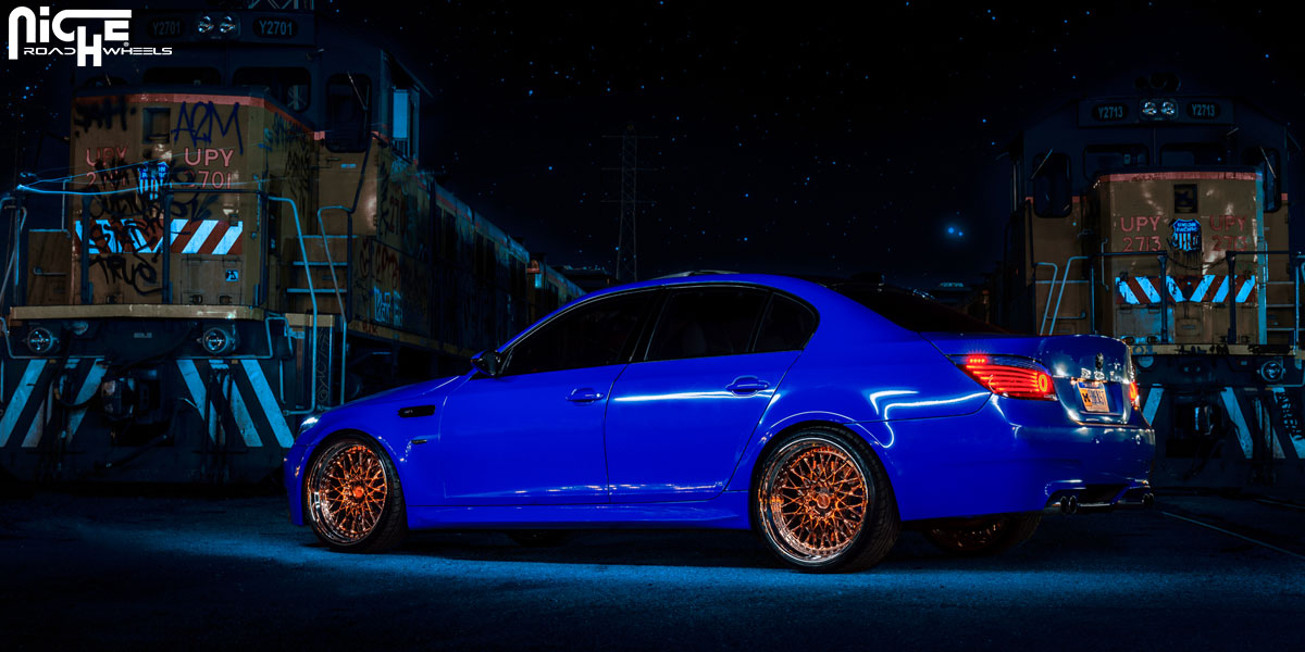 photo 4 BMW M5 custom wheels Niche Citrine 20x9.0, ET , tire size X R20. 20x10.5 ET 