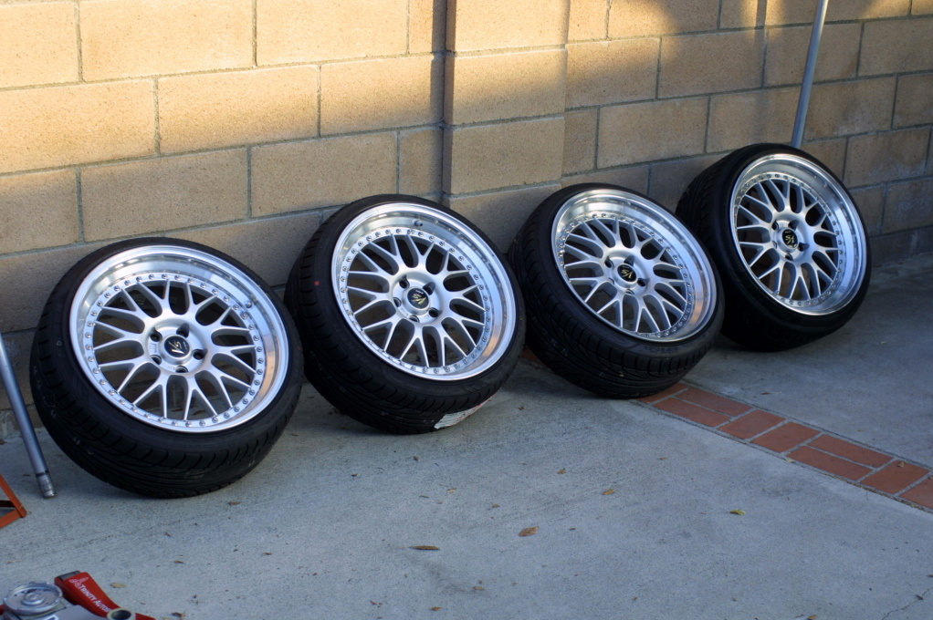 photo 8 BMW 328 custom wheels WORK VS Mesh step-lipped 19x9.5, ET +36, tire size 225/35 R19. 19x9.5 ET+26
