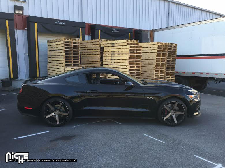 photo 4 Ford Mustang custom wheels Niche Milan - M134 20x, ET +40, tire size 275/30 R20. x ET