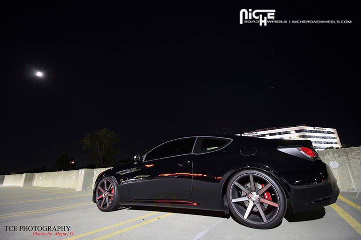 photo 3 Hyundai Genesis Coupe custom wheels Niche Verona - M150 20x9.5, ET , tire size X R20. 20x10.5 ET 