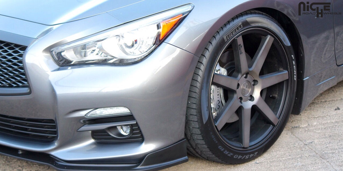 photo 1 Infiniti Q50 custom wheels Niche Verona - M150 19x8.5, ET , tire size 245/40 R19. 19x9.5 ET