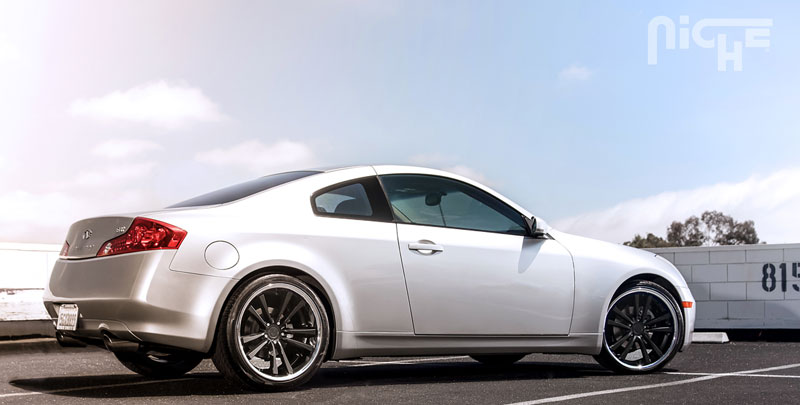 photo 2 Infiniti G35 custom wheels Niche Concourse - M885 20x8.5, ET +25, tire size 245/30 R20. 20x10.5 ET+30 305/30 R20