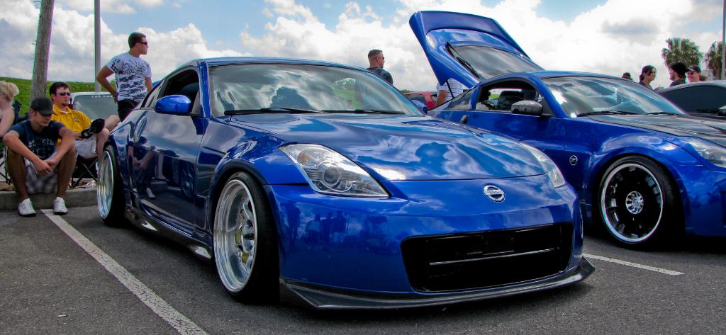 photo 1 Nissan 350Z custom wheels WORK Meister S1 19x11.0, ET +5, tire size 265/30 R19. 19x12.0 ET+12 285/30 R19