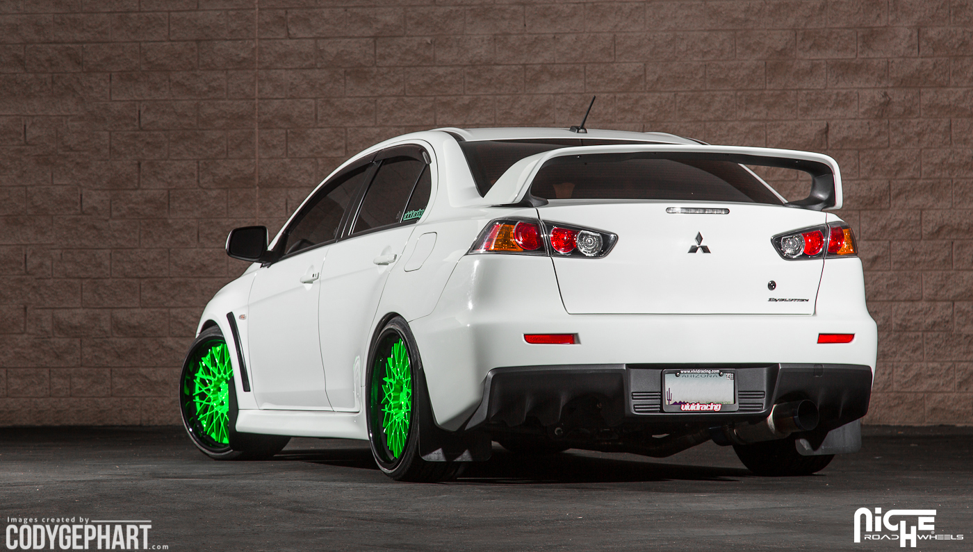 photo 2 Mitsubishi Lancer Evolution custom wheels Niche Citrine - H79 20x10.5, ET , tire size X R20. x ET