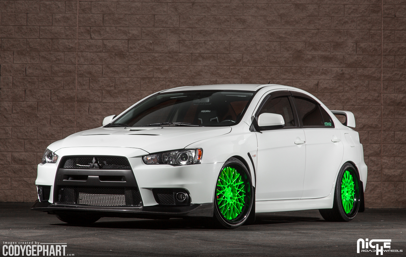 photo 3 Mitsubishi Lancer Evolution custom wheels Niche Citrine - H79 20x10.5, ET , tire size X R20. x ET