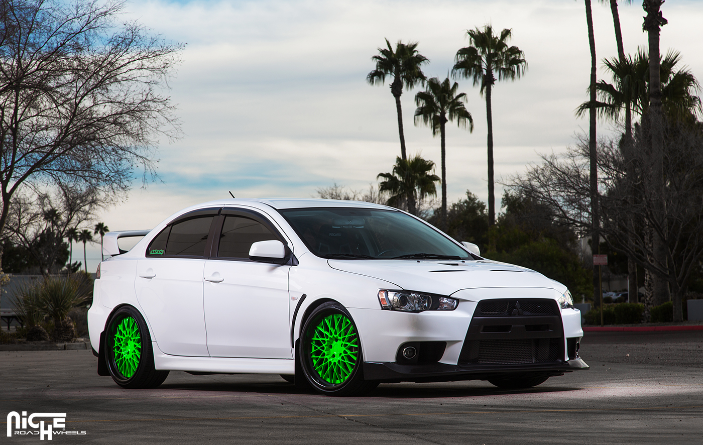 photo 4 Mitsubishi Lancer Evolution custom wheels Niche Citrine - H79 20x10.5, ET , tire size X R20. x ET