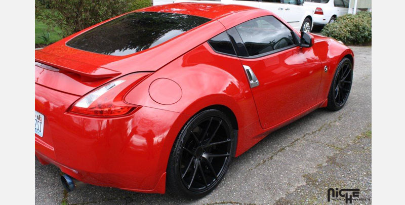 photo 1 Nissan 370Z custom wheels Niche Targa - M130  19x9.5, ET , tire size X R19. 20x10.5 ET 