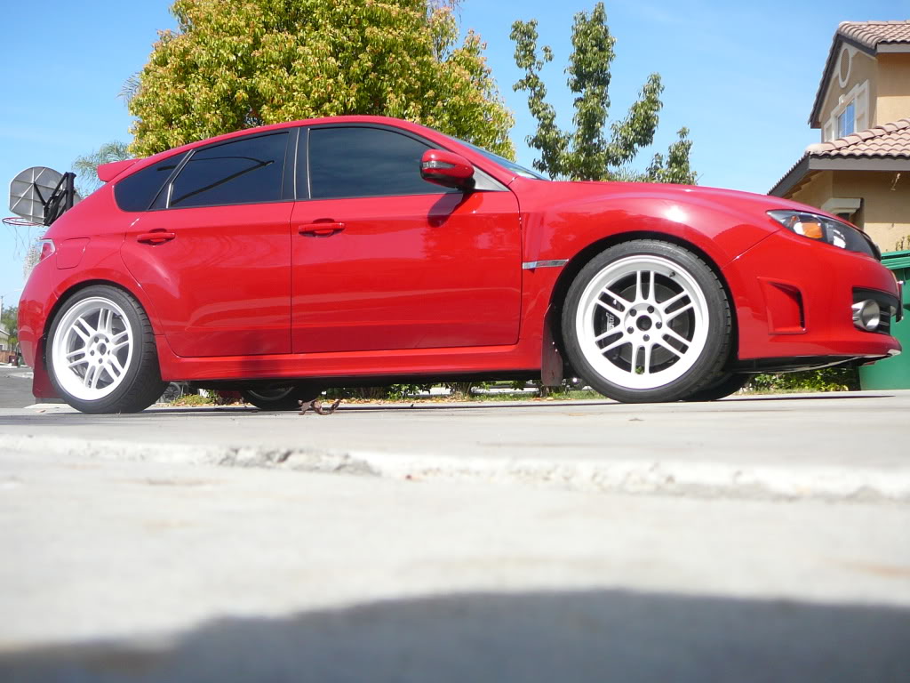 photo 1 Subaru Impreza WRX STi custom wheels Enkei RPF1 18x10.0, ET +35, tire size 265/35 R18. 18x10.0 ET+38 