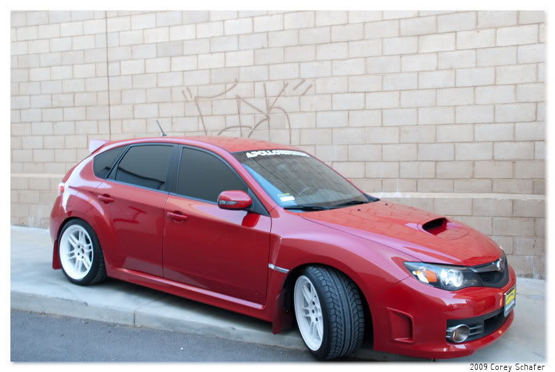 photo 10 Subaru Impreza WRX STi custom wheels Enkei RPF1 18x10.0, ET +35, tire size 265/35 R18. 18x10.0 ET+38 