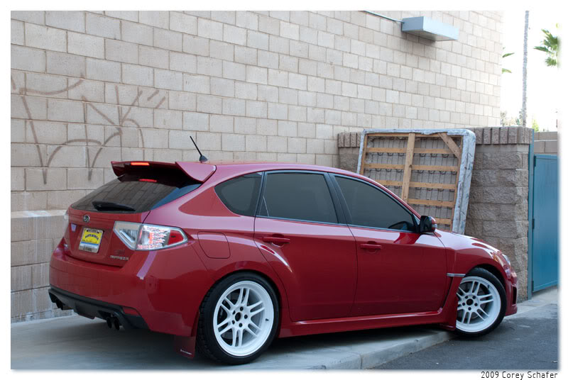 photo 13 Subaru Impreza WRX STi custom wheels Enkei RPF1 18x10.0, ET +35, tire size 265/35 R18. 18x10.0 ET+38 
