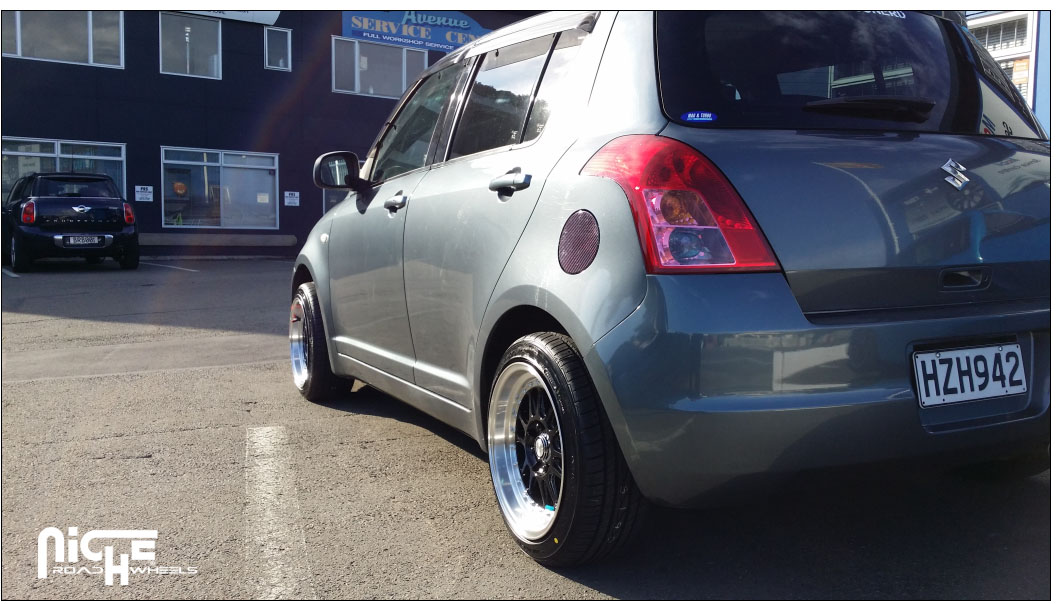 photo 1 Suzuki Swift custom wheels Niche Walker - M091 15x, ET , tire size 195/45 R15. x ET