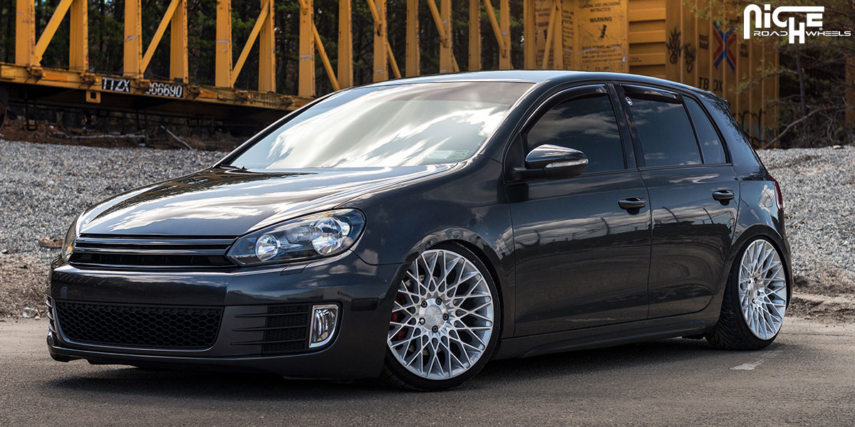 photo 1 Volkswagen GTI custom wheels Niche Citrine - M161 18x8.0, ET +42, tire size 215/35 R18. 18x9.5 ET+45 225/35 R18